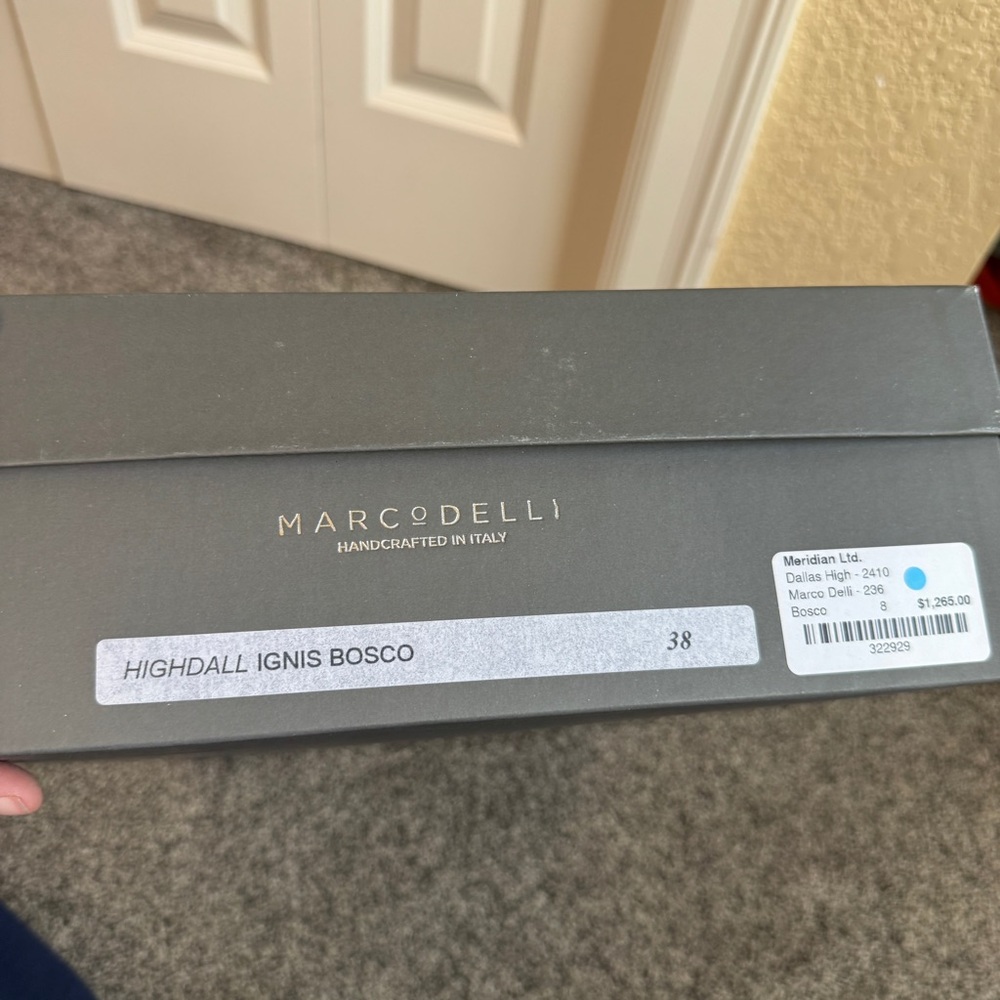 Marco Delli Dallas High Embroidered Tall Boots Olive Green 38 NWT $1295 Sold Out - Picture 15 of 15
